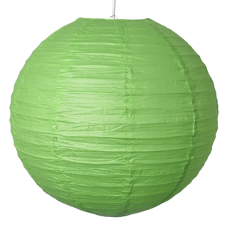 12 x Green Round 12" Paper Lantern 