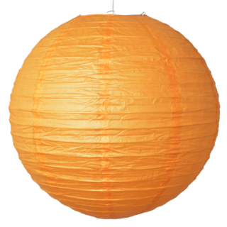 12 x Orange Round 8" Paper Lantern