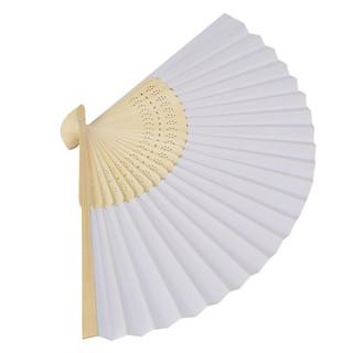 plain white hand fans