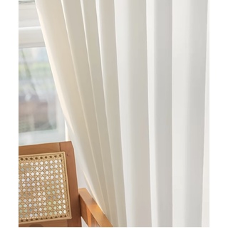 Off White Spandex 4-Way Polyester Stretch Backdrop Curtain Panel 3mL