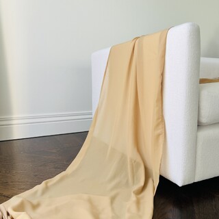 Coffee Chiffon Fabric Drape 10m