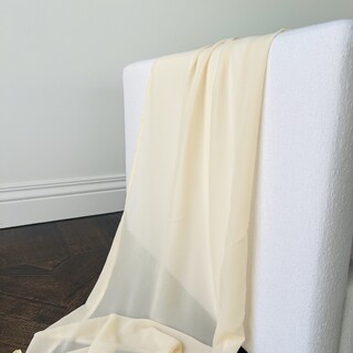 Champagne Chiffon Fabric Drape 10m